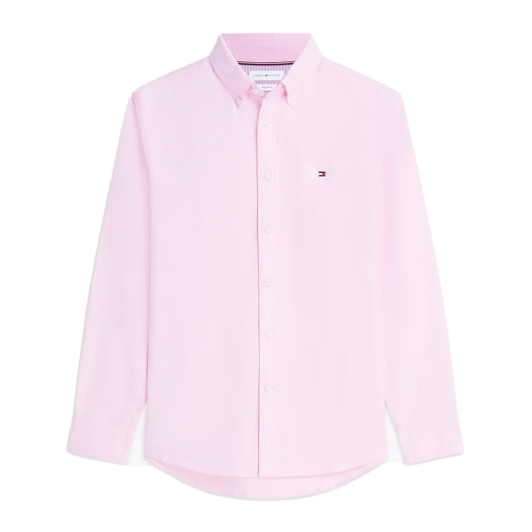 Tommy Hilfiger T-shirts Rose - Chemise Oxford col boutonn - L - Ref 81 €